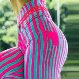 Push up Leggings Women High Waist Fitness Legging Sexy Stripe Workout legins woman clothes 2019