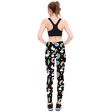 Unicorn Leggings Women Galaxy Sky Star Ring Rainbow Digital Print Leggins Plus Size Elastic Workout Pants