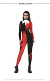 Suicide Squad Joker's Girl Impreso Cosplay Costume Bodysuit Halloween Costumes Female Purim Carnival Clothing Plus Size