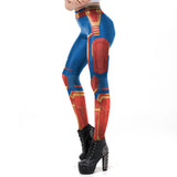 Carol Danvers Leggings Women 3D Super Hero Printed Captain  Legging Workout Fitness Legins Plus Size