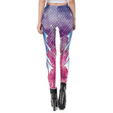 Sexy Galaxy Mermaid Leggings Women Fish Scales Printed Workout Legging Colorful  Shiny Skinny Fitness Leggins