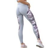 Casual Women Leggings Fitness High Waist Elastic Push Up Camouflage Print Patchwork Ankle Length Spandex Leggings