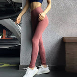 Workout Women Leggings Casual High Waist Elastic Push Up Ankle Length Nylon Legging Solid Fitness Femme Leggings