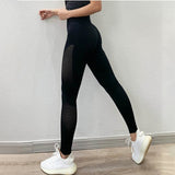 Casual Women Leggings High Wasit Push Up Hollow Out Leggings Workout Jeggings Fitness Legging Feminina Leginsy Damskie