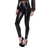 Plus Size Women Leggings High Waist Push up Faux Leather Slim Bodybuilding Leggings Sexy Female Fitness Workout Leggins