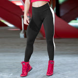 Sexy Side Stripe Leggings For Women Fitness Push Up Female Jeggings Workout Bodybuilding Women'S Clothing Leggings