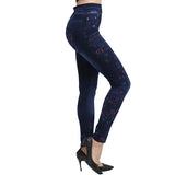 Fashion Women Leggings High Waist Elastic Push Up Print With Pockets Ankle Length Spandex Legging Casual Femme Leggings