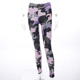 Print Camouflage Leggings For Women Casual Push Up Ankle Length Jeggings High Waist Plus Size Leggings Female