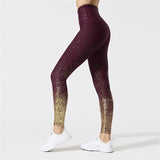 Fitness Women Leggings Fashion Dot Print High Waist Elastic Push Up Ankle Length Polyester Leggin Casual Femme Leggings