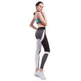 Fitness Women's Leggings Honeycomb Printed Workout Pants Black White Breathable Slimming Elasticity Girl Leggings