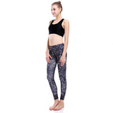 Workout Women Leggings Casual High Waist Elastic Push Up Dot Print Ankle Length Spandex Leggin Fitness Black Leggings