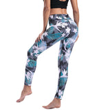 Fitness Women Leggings Workout High Waist Elastic Push Up Print Ankle Length Polyester Leggin Casual Faminino Leggings