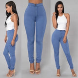 Fitness Women Leggings White High Waist Elastic Push Up With Pockets Button Cotton Leggin Skinny Leggings Plus Size