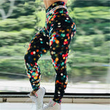 New Spring Women Leggings Colorful Point Print Legging Sporting Fitness leggins Workout High Waist Leggin Pants