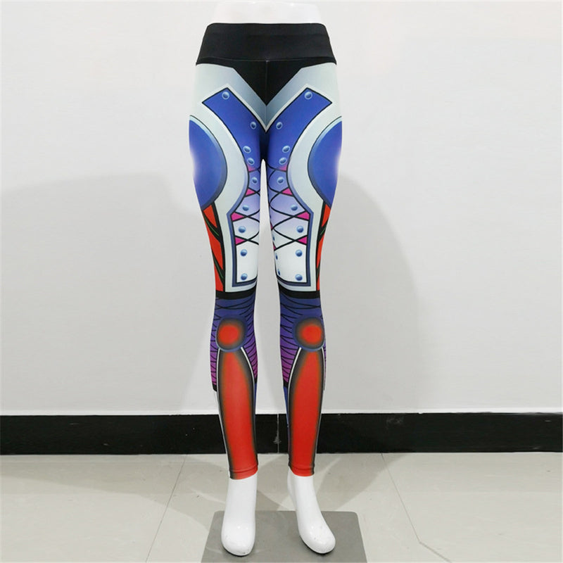 Steel Robot Women Leggings Fitness High Waist Female Sporting Ankle Pants Bodybuilding Leggins Outdoor Workout Leggin