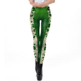 Christmas Leggings For Women St Patrick's day Leggins 3D Printed Workout Legin Festival Legging Elastic Slim Plus Size