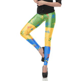 New Arrival Pattern Leggings Women Printed Pants Work Out Sporting Slim White Black Trousers Fitness Leggins