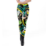 Cartoon Printed Leggings Women Rick And Morty Plus Size Leggin Workout Modis Fitness Legging