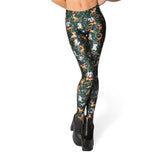 Black Milk High waist  Deer Bambi Animal Print Leggings For Women  Skinny Long leggins WomanPant