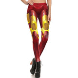 New Arrival Women Leggings Digital Print Golden Armor Fitness Workout Leggins Ripple Slim Plus Size Elastic Legging