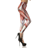 New Arrival 3D Digital Fashion Unique Red Legins Muscle Leggins Printed Women Leggings