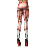 New Arrival 3D Digital Fashion Unique Red Legins Muscle Leggins Printed Women Leggings