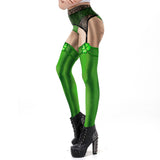 Spring Women Leggings St. Patrick's Day Party Clothing Shamrock Sexy Lace Print Legins For Female Mid-waist Slim Leggin