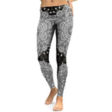 Women Leggings Mandala Flower Digital Print Slim Pink Fitness Woman Leggins Workout Plus Size High Waist Pants