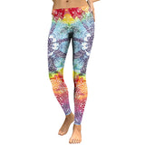 Women Leggings Mandala Flower Digital Print Slim Pink Fitness Woman Leggins Workout Plus Size High Waist Pants