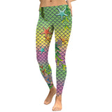 New Galaxy Leggings Women Sexy Mermaid Legging Fish Scale Leggins Fitness Colorful Plus Size Elasticity Legins