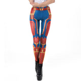 Super Hero Printed Leggings Women Captain Workout Fitness Legging Carol Danvers Legings Plus Size