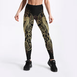 Multicolor Mandala Woman Leggings For Fitness Sporting Pants High Elastic Leggins Workout Mid Waist Legin