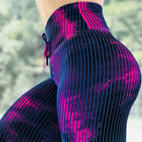 Push Up High Waist Women Leggings line Print Sporting Fitness legging Workout Sportswear Leggin Pants