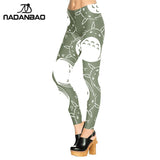 Woman Legging Neighbor Totoro Design Legins Green And White  Leggins Printed Women Leggings Women Pants