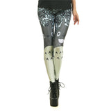 Woman Legging Neighbor Totoro Design Legins Green And White  Leggins Printed Women Leggings Women Pants