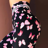 Women Leggings 3D Printing Of Butterfly Jogging Leggings High Waist Elastic Sexy Female Pants