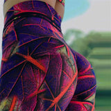 Spring Women Leggings 3D Leaves Printed Sporting Fitness legging for Girl Workout leggins High Waist Elasticity Leggins