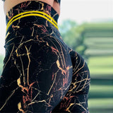 Sexy Push Up High Waist Women Leggings marble Sporting Fitness legging plus size legins for woman Pants