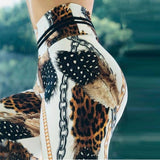 New Leopard Women Legging For Fitness Ankle Pants Outdoor Sporting Leggins Push Up Sexy Legins Workout