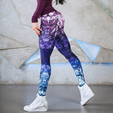 Fashion Geometric Printing Leggings For Womens Sexy Fitness Leggins High Waist Workout  Leggins Elasticity Slim Female