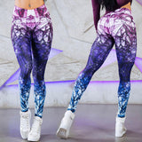 Fashion Geometric Printing Leggings For Womens Sexy Fitness Leggins High Waist Workout  Leggins Elasticity Slim Female