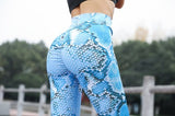 New Snake Print Leggings Women Black PU Leather Fitness Legging Hips Sexy Push Up Patckwork Workout Leggin High Waist