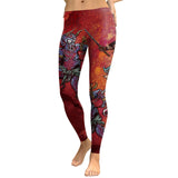 MANDALA Leggings Women Fitness Pants Flowers Printing Fashion Workout Leggins Outwear Slim Legin