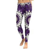 New Design Leggings Women Mandala Flower Digital Print Legging Fitness Leggins Elastic Workout Plus Size Pants