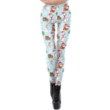 Christmas Leggings Women SnowMan New Year Gifts Santa Claus Fitness Leggins