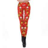 Christmas Leggings Women SnowMan New Year Gifts Santa Claus Fitness Leggins