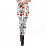 Christmas Leggings Women SnowMan New Year Gifts Santa Claus Fitness Leggins