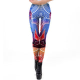 7 Chakra Colors Women Leggings Workout Pants Mandala 3D Printing INDIA Pattern Elastic Slim Legging Fitness Pants