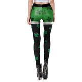 Saint Patrick's Day Leggins Women Shamrock Pencil Pants Clothes Skinny Plus Size Lucky Clover Legging Carnival Pants