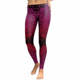 Autumn Women Leggings Fresh Lotus Digital Print Woman Leggins Aztec Round Ombre Fitness Workout Plus Size Legging